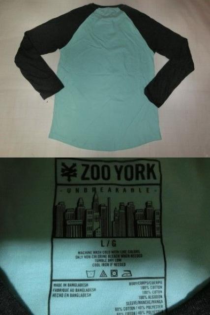 アメカジ【ZOOYORK】 ロゴプリント ロングブT US L < 男性ファッション  アメカジ【ZOOYORK】 ロゴプリント ロングブT US L < 男性ファッションの