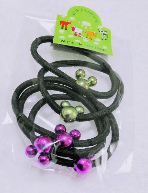 ミッキーマウス★ヘアゴム5個セット★E★色違い沢山あります★ < 女性アクセサリー/時計  ミッキーマウス★ヘアゴム5個セット★E★色違い沢山あります★  < 女性アクセサリー/時計の