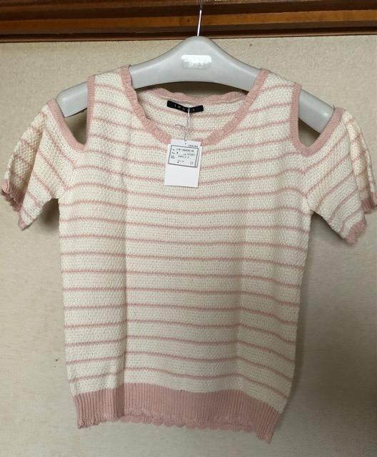 新品【イング】肩開きボーダーカットソー 定価4290円 < ブランド  新品【イング】肩開きボーダーカットソー 定価4290円  < ブランドの