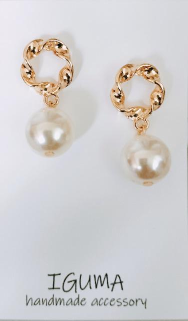 ハンドメイド ピアス パール < 女性ファッション  ハンドメイド ピアス パール  < 女性ファッションの