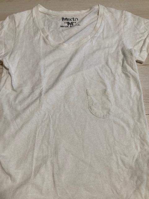 ☆Mixta ミクスタ Made in U.S.A☆オフホワイトTシャツ < 女性ファッション  ☆Mixta ミクスタ Made in U.S.A☆オフホワイトTシャツ < 女性ファッションの