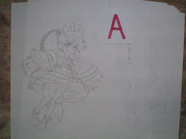 □□図版・紙類□□【オリジナル】(A)鉛筆画(等身低め/ラフと下絵7組、下絵のみ4枚)全18枚【自作イラスト】 < アニメ/コミック/キャラクター  □□図版・紙類□□【オリジナル】(A)鉛筆画(等身低め/ラフと下絵7組、下絵のみ4枚)全18枚【自作イラスト】  < アニメ/コミック/キャラクターの