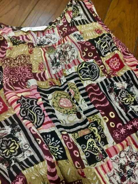 【即決】FLUENT◆インド製◆エスニック洗練ロングワンピ < 女性ファッション 【即決】FLUENT◆インド製◆エスニック洗練ロングワンピ < 女性ファッションの