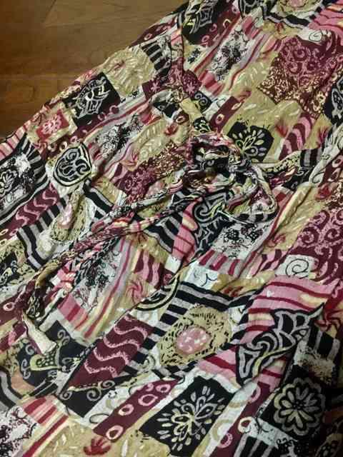 【即決】FLUENT◆インド製◆エスニック洗練ロングワンピ < 女性ファッション 【即決】FLUENT◆インド製◆エスニック洗練ロングワンピ < 女性ファッションの