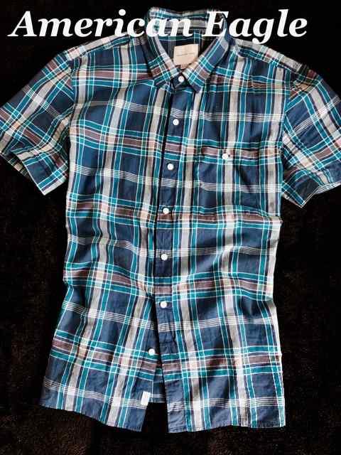 【American Eagle】アメリカンイーグル Vintage マドラスシャツ US-XL(XXL)Blue < ブランド 【American Eagle】アメリカンイーグル Vintage マドラスシャツ US-XL(XXL)Blue < ブランドの