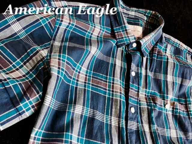 【American Eagle】アメリカンイーグル Vintage マドラスシャツ US-XL(XXL)Blue < ブランド 【American Eagle】アメリカンイーグル Vintage マドラスシャツ US-XL(XXL)Blue < ブランドの