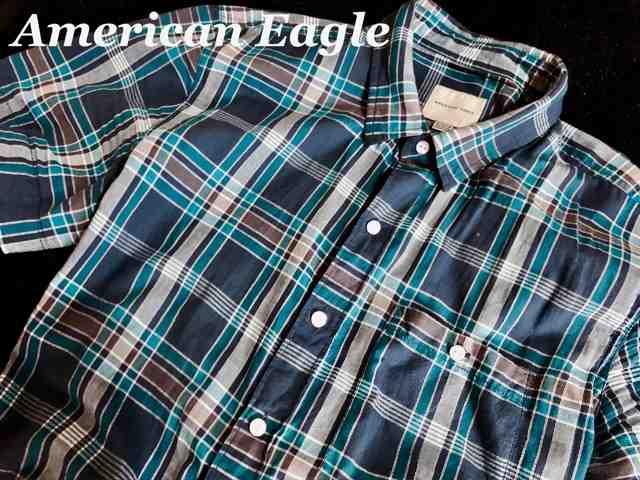 【American Eagle】アメリカンイーグル Vintage マドラスシャツ US-XL(XXL)Blue < ブランド 【American Eagle】アメリカンイーグル Vintage マドラスシャツ US-XL(XXL)Blue < ブランドの