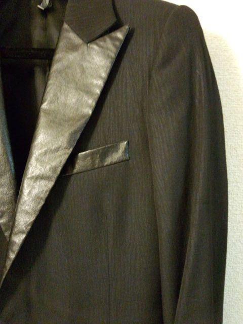 正規 激レア ディオールオム レザー調スモーキングジャケット 38 黒 最小 ラグジュアリーテーラードJK クラシックドレススーツ < ブランド 正規 激レア ディオールオム レザー調スモーキングジャケット 38 黒 最小 ラグジュアリーテーラードJK クラシックドレススーツ < ブランドの