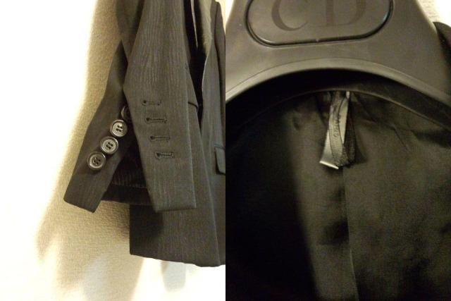 正規 激レア ディオールオム レザー調スモーキングジャケット 38 黒 最小 ラグジュアリーテーラードJK クラシックドレススーツ < ブランド 正規 激レア ディオールオム レザー調スモーキングジャケット 38 黒 最小 ラグジュアリーテーラードJK クラシックドレススーツ < ブランドの