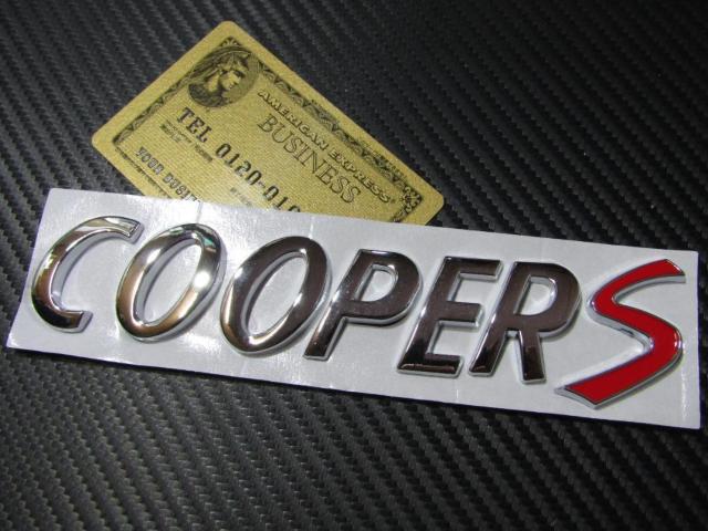 ●BMW MINI COOPER S TYPEメタル製 トランク専用 セパレートタイプ エンブレム < 自動車/バイク ●BMW MINI COOPER S TYPEメタル製 トランク専用 セパレートタイプ エンブレム < 自動車/バイク