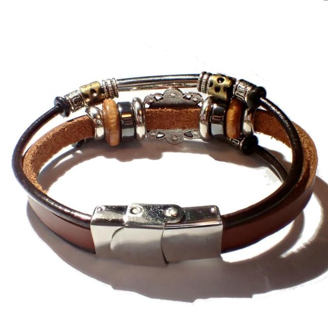 三連 赤色 天然石 レッド レザーブレスレット ブレスレット ブレス インディアン 茶色 < 男性アクセサリー/時計 三連 赤色 天然石 レッド レザーブレスレット ブレスレット ブレス インディアン 茶色 < 男性アクセサリー/時計の