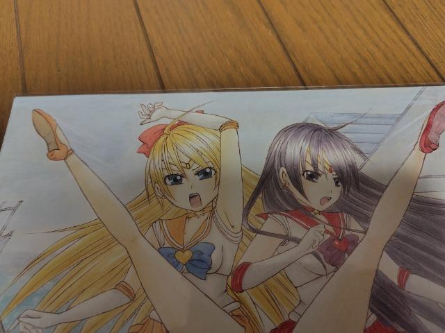 手描きイラスト セーラーヴィーナス・セーラーマーズ ダブルキック < アニメ/コミック/キャラクター  手描きイラスト セーラーヴィーナス・セーラーマーズ ダブルキック < アニメ/コミック/キャラクターの