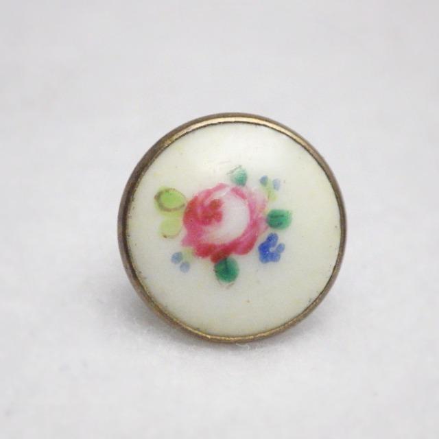 アンティーク ボタン 釦 薔薇 忘れな草(バラ ローズ rose 勿忘草) < ペット/手芸/園芸  アンティーク ボタン 釦 薔薇 忘れな草(バラ ローズ rose 勿忘草) < ペット/手芸/園芸の