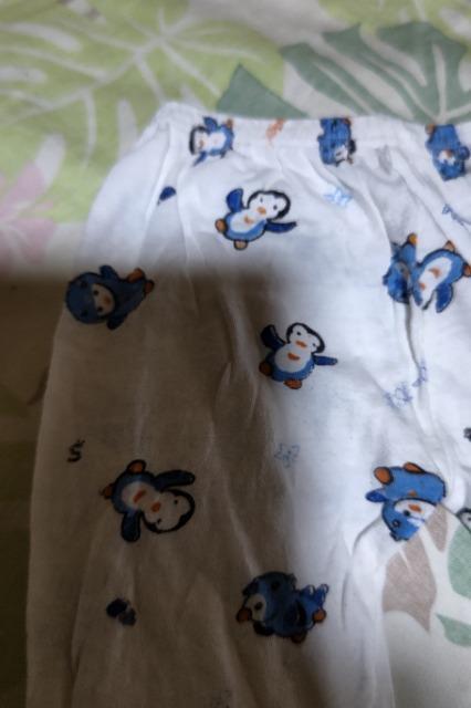 ★中古白×ペンギン柄パンツ70 < キッズ/ベビー  ★中古白×ペンギン柄パンツ70 < キッズ/ベビーの
