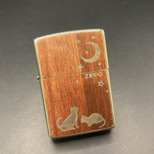 即決 zippo ジッポー 三日月 ネコ 猫 C 23 < 男性ファッション 即決 zippo ジッポー 三日月 ネコ 猫 C 23 < 男性ファッションの