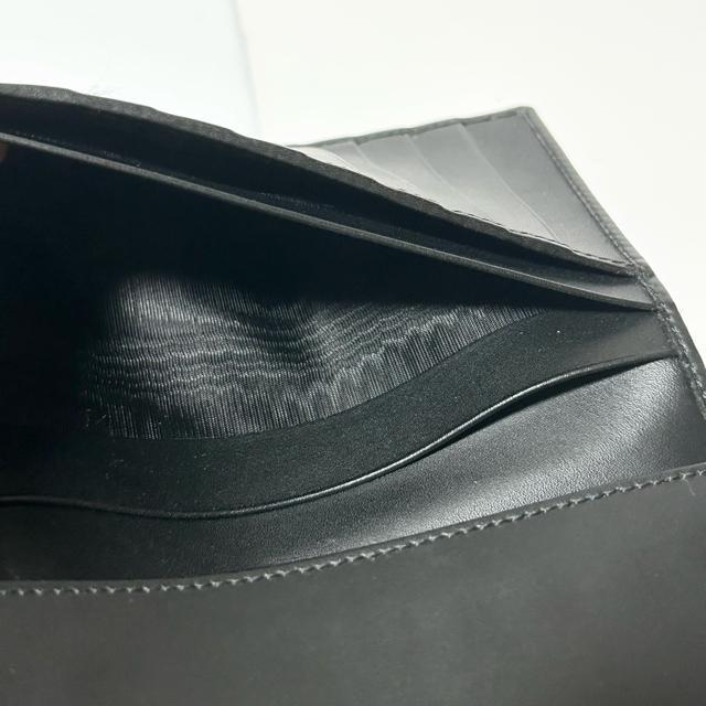 極美品 Salvatore Ferragamo フェラガモ ガンチーニ レザー 二つ折り 長財布 ブラック < ブランド  極美品 Salvatore Ferragamo フェラガモ ガンチーニ レザー 二つ折り 長財布 ブラック < ブランドの