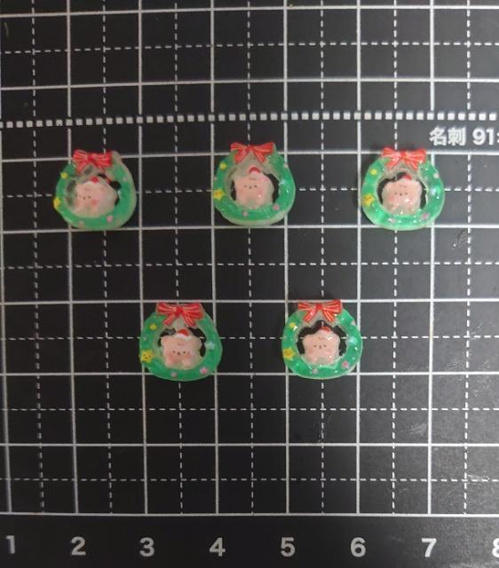 ★ハンドメイド素材★ミニリース5個・クリスマス < 香水/コスメ/ネイル  ★ハンドメイド素材★ミニリース5個・クリスマス < 香水/コスメ/ネイルの