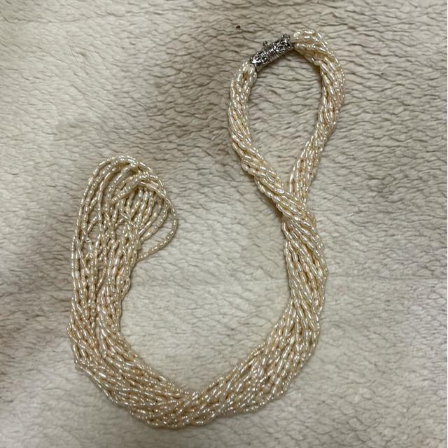 淡水パールネックレス < 女性アクセサリー/時計 淡水パールネックレス < 女性アクセサリー/時計の