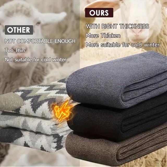 残1点★爆ヤス価格990円★3足セット メンズ冬用保温ソックス - 厚手プラッシュブレンド アウトドアハイキングソックス、混合色 < 男性ファッション 残1点★爆ヤス価格990円★3足セット メンズ冬用保温ソックス - 厚手プラッシュブレンド アウトドアハイキングソックス、混合色 < 男性ファッションの