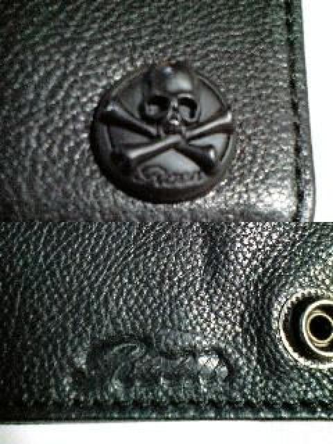 新品ROENロエン スカルボタンロングレザーウォレット 長財布 < ブランド  新品ROENロエン スカルボタンロングレザーウォレット 長財布 < ブランドの