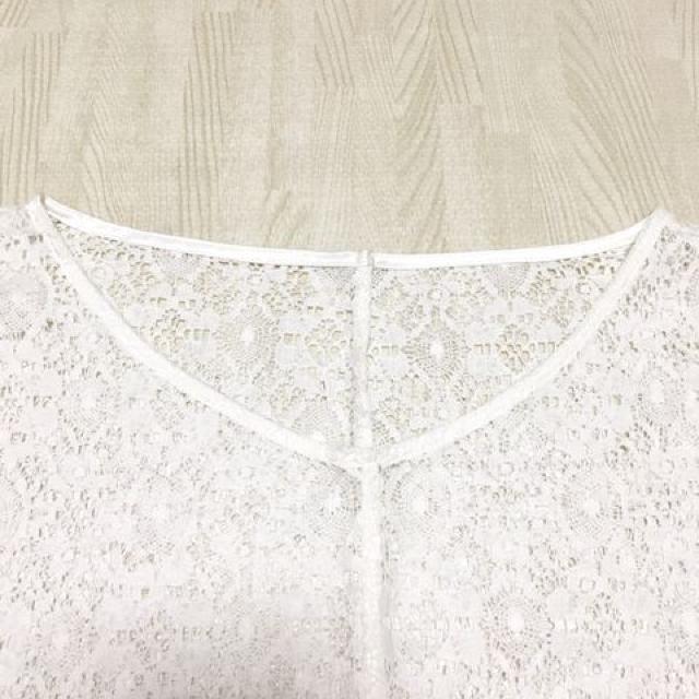 【美品】花柄レースポンチョ/GU/ホワイト/M/サテンリボン < 女性ファッション  【美品】花柄レースポンチョ/GU/ホワイト/M/サテンリボン < 女性ファッションの