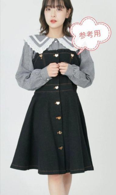 未使用近い 「デニムジャンスカ」 ブラック タグ付 Ank rouge < 女性ファッション  未使用近い 「デニムジャンスカ」 ブラック タグ付 Ank rouge < 女性ファッションの