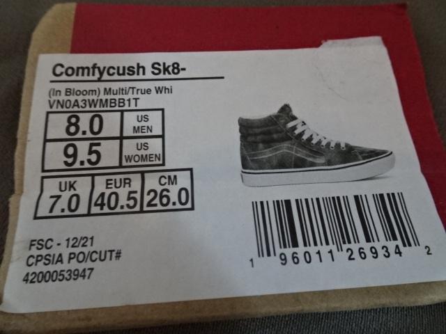 USAwyVANSzoY USAyComfyCush Sk8 Hiz26.0Z`  uh 