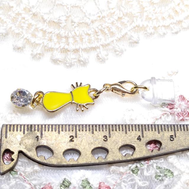 ハンドメイド☆コネクターキャップ☆type-C専用☆猫 黄色 < 女性ファッション ハンドメイド☆コネクターキャップ☆type-C専用☆猫 黄色 < 女性ファッションの