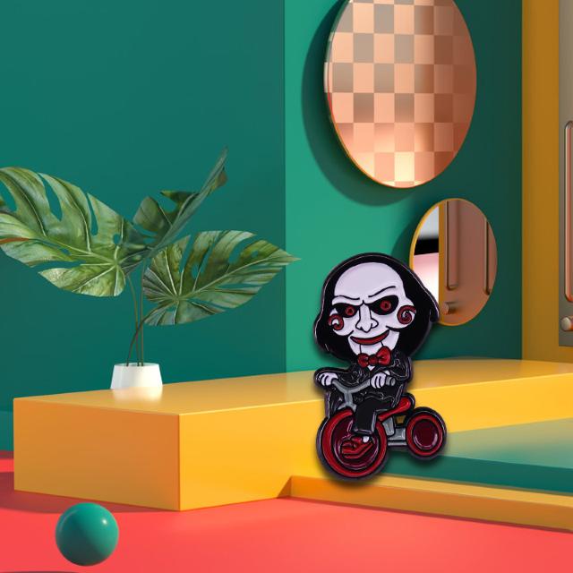 新品 映画ソウ SAW ビリー人形 ピンブローチ ジグソウ < 男性アクセサリー/時計 新品 映画ソウ SAW ビリー人形 ピンブローチ ジグソウ < 男性アクセサリー/時計の