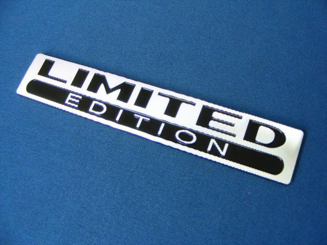 ● LIMITED EDITION アルミ製フレキション エンブレム 新品● < 自動車/バイク ● LIMITED EDITION アルミ製フレキション エンブレム 新品● < 自動車/バイク