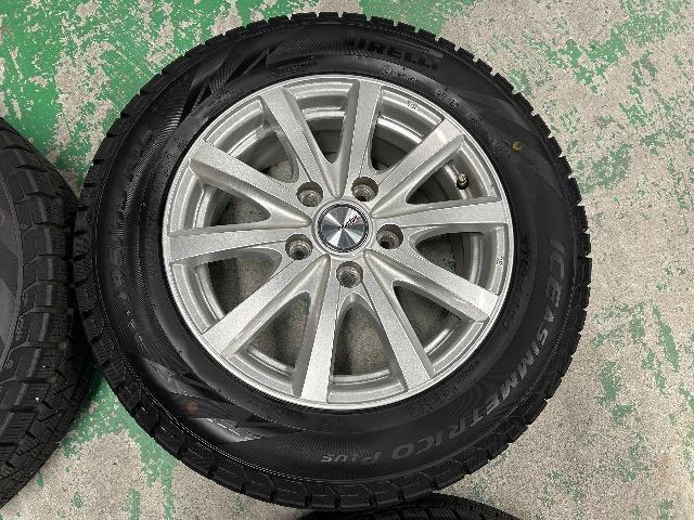 0110146)中古スタッドレスタイヤピレリアイスアシメトリコ4本アルミホイールセットミニバンサイズ195/65R15送料無料 < 自動車/バイク 0110146)中古スタッドレスタイヤピレリアイスアシメトリコ4本アルミホイールセットミニバンサイズ195/65R15送料無料 < 自動車/バイク
