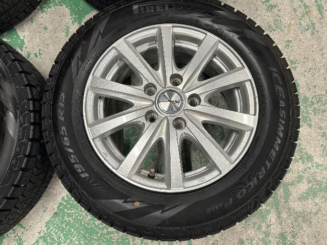 0110146)中古スタッドレスタイヤピレリアイスアシメトリコ4本アルミホイールセットミニバンサイズ195/65R15送料無料 < 自動車/バイク 0110146)中古スタッドレスタイヤピレリアイスアシメトリコ4本アルミホイールセットミニバンサイズ195/65R15送料無料 < 自動車/バイク