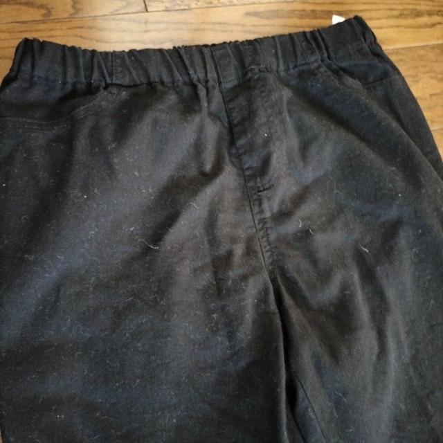 黒 綿パンツ Lサイズ ウエストオールゴム 美品 春夏秋 < 女性ファッション  黒 綿パンツ Lサイズ ウエストオールゴム 美品 春夏秋 < 女性ファッションの