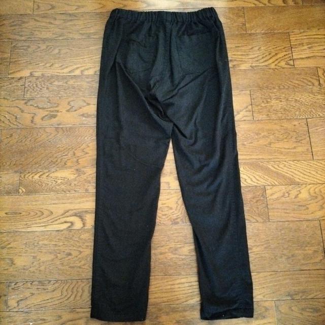 黒 綿パンツ Lサイズ ウエストオールゴム 美品 春夏秋 < 女性ファッション  黒 綿パンツ Lサイズ ウエストオールゴム 美品 春夏秋 < 女性ファッションの