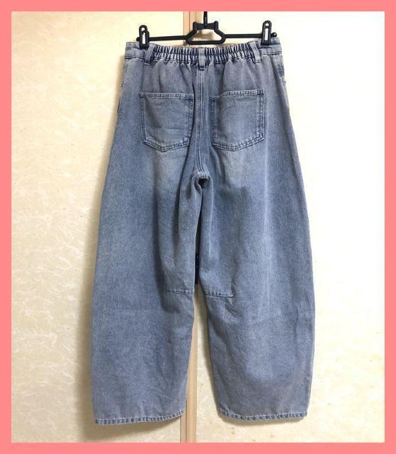 ☆今期超美品☆完売ダメージクラッシュワイドバレルデニムL☆ < 女性ファッション ☆今期超美品☆完売ダメージクラッシュワイドバレルデニムL☆ < 女性ファッションの