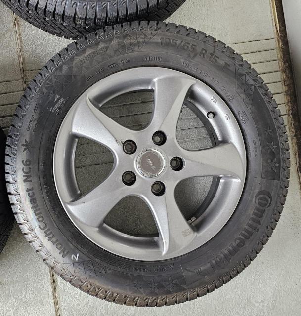 ブリヂストン TOPRUN 15インチ 15in 6J+45 114.3 コンチネンタルNC6冬用 4本セット195/65R15 < 自動車/バイク ブリヂストン TOPRUN 15インチ 15in 6J+45 114.3 コンチネンタルNC6冬用 4本セット195/65R15 < 自動車/バイク