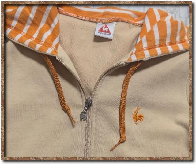 ルコック 刺繍入り半袖ジップパーカー ベージュ < レジャー/スポーツ ルコック 刺繍入り半袖ジップパーカー ベージュ < レジャー/スポーツの