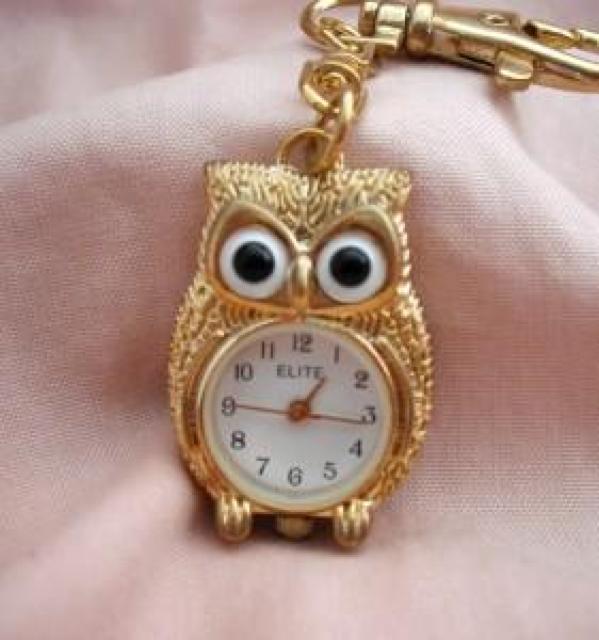 フクロウのキーチェーンウォッチGO不苦労時計 < 女性ファッション フクロウのキーチェーンウォッチGO不苦労時計 < 女性ファッションの
