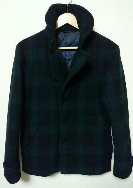 赤西着 スタンドカラーチェックコート < 男性ファッション  赤西着 スタンドカラーチェックコート  < 男性ファッションの