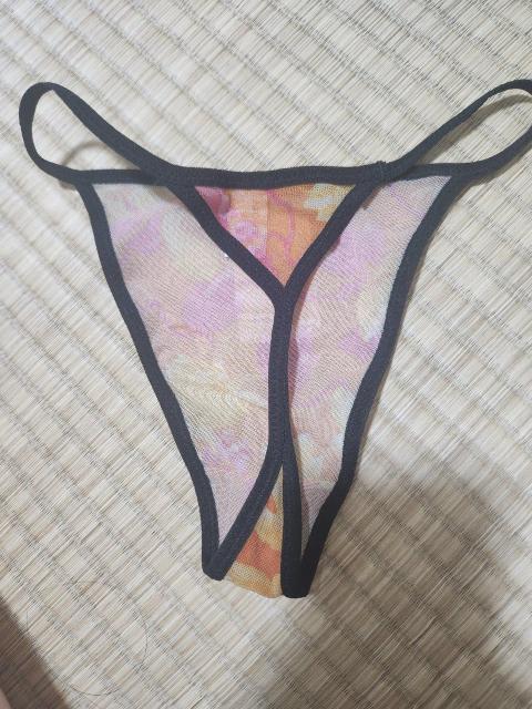 新品未使用 オレンジ 花柄 Tバック サイズ→フリー < 女性ファッション  新品未使用 オレンジ 花柄 Tバック サイズ→フリー < 女性ファッションの