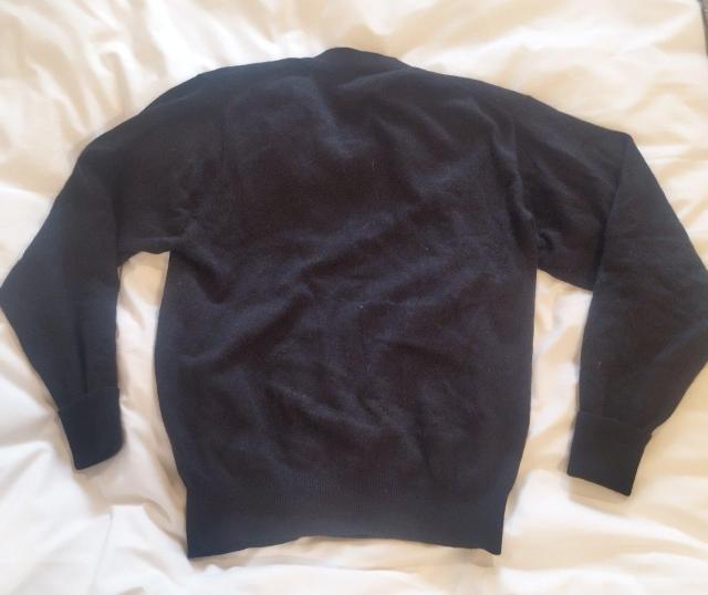 黒 無印 シンプルVネックラムウールカーディガン メンズS~M レディースM~L < 女性ファッション  黒 無印 シンプルVネックラムウールカーディガン メンズS~M レディースM~L < 女性ファッションの