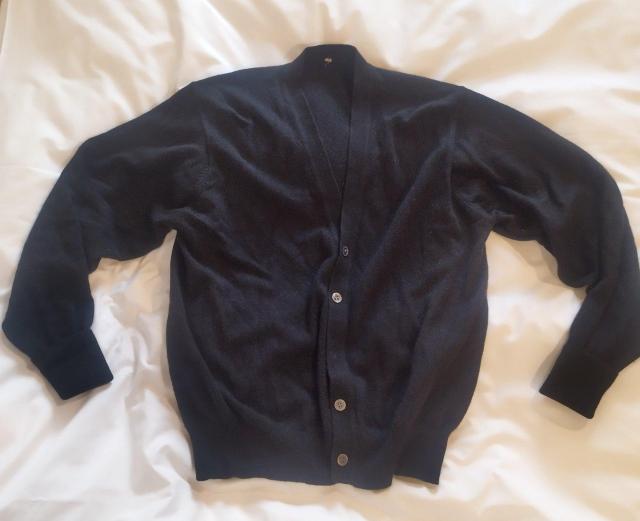 黒 無印 シンプルVネックラムウールカーディガン メンズS~M レディースM~L < 女性ファッション  黒 無印 シンプルVネックラムウールカーディガン メンズS~M レディースM~L < 女性ファッションの