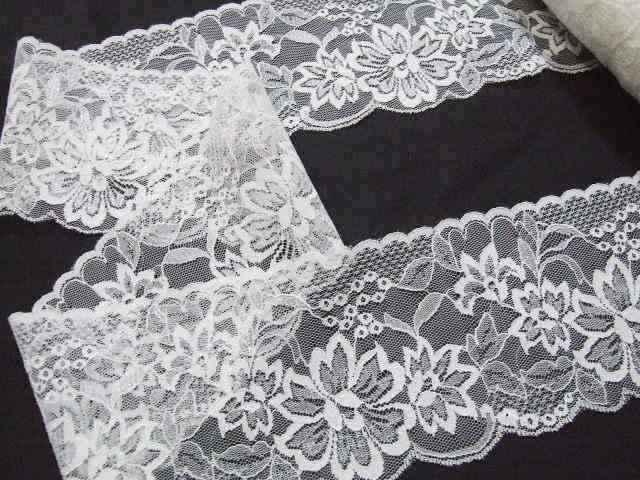 ラッセルレース オフホワイト オフ白 9.5cm幅 10m < ペット/手芸/園芸  ラッセルレース オフホワイト オフ白 9.5cm幅 10m < ペット/手芸/園芸の