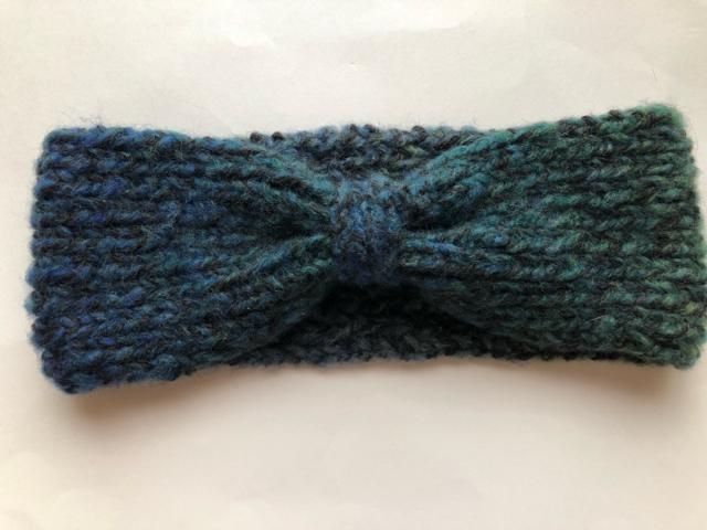 ハンドメイド ターバン グリーン ブルー ブラック グラデーション SM2好き < 女性ファッション  ハンドメイド ターバン グリーン ブルー ブラック グラデーション SM2好き < 女性ファッションの