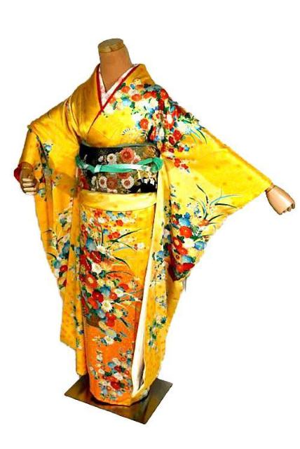 【最高級】美品 金彩 金駒シシュウ 花籠文 重ね衿付き 松坂屋扱い 振袖 身丈159cm 裄丈64.5cm T3458 < 女性ファッション  【最高級】美品 金彩 金駒シシュウ 花籠文 重ね衿付き 松坂屋扱い 振袖 身丈159cm 裄丈64.5cm T3458  < 女性ファッションの