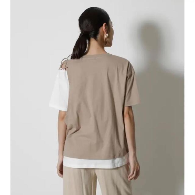 ◆AZUL by moussy/アズール◆LACE-UP LAYER TOPS★ベージュS*夏秋コーデ♪ < ブランド ◆AZUL by moussy/アズール◆LACE-UP LAYER TOPS★ベージュS*夏秋コーデ♪ < ブランドの