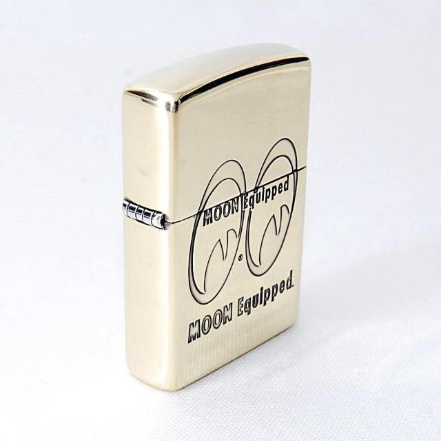 MOON Equipped Zippo C^[ Brass ^J Wb| ICC^[ Wb|[ [ACY CNCbvh  jt@bV 