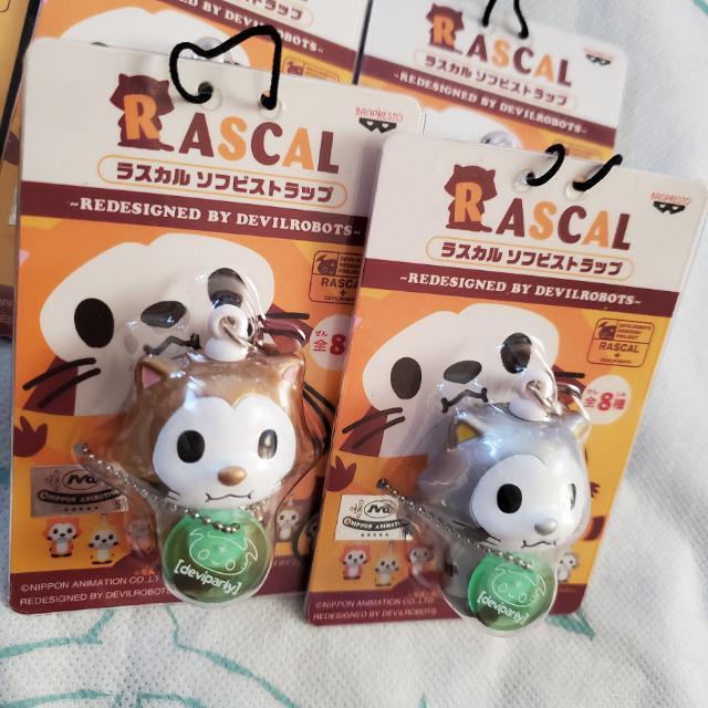 非売品 ラスカル ソフビストラップ 全8種  2005年 あらいぐまラスカル バンプレスト < アニメ/コミック/キャラクター  非売品 ラスカル ソフビストラップ 全8種  2005年 あらいぐまラスカル バンプレスト < アニメ/コミック/キャラクターの