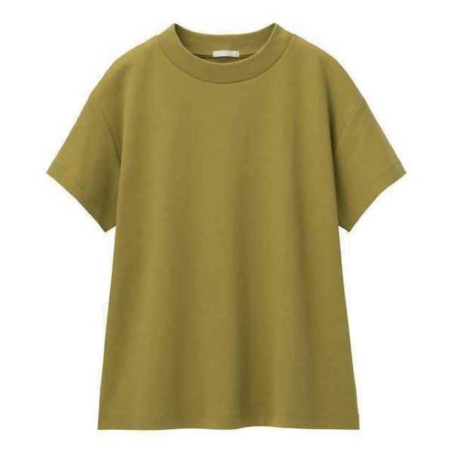 GUスムースTシャツ オリーブ XXLサイズ OLIVE 綿100% < ブランド  GUスムースTシャツ オリーブ XXLサイズ OLIVE 綿100%  < ブランドの