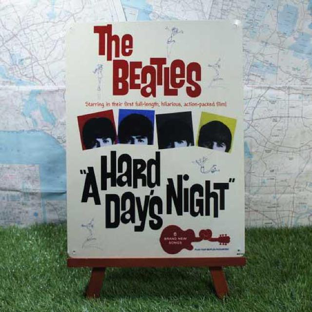 新品【ブリキ看板】THE BEATLES/ザ・ビートルズ A Hard Day's Night 1964年 -Nostalgic- < ホビー  新品【ブリキ看板】THE BEATLES/ザ・ビートルズ A Hard Day's Night 1964年 -Nostalgic-  < ホビーの